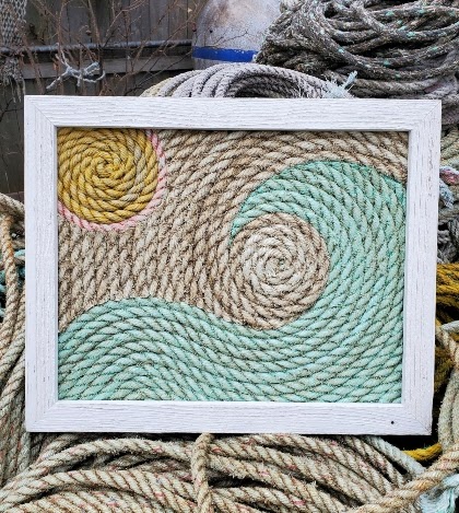 Reclaimed Rope Art Ocean Trash Art